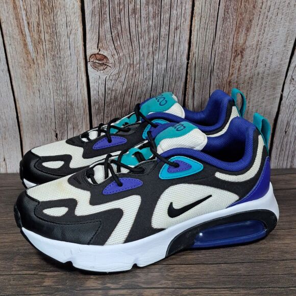 Nike Air Max 200 Hyper Blue Oracle Aqua Sneaker GS Size 5y Youth